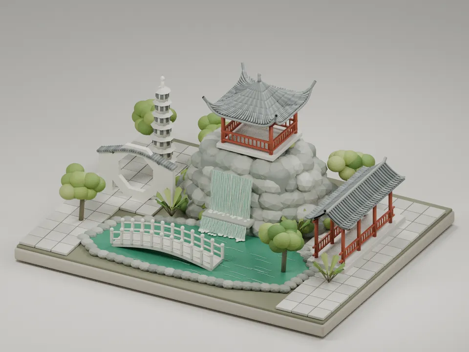 福州園 のミニチュア