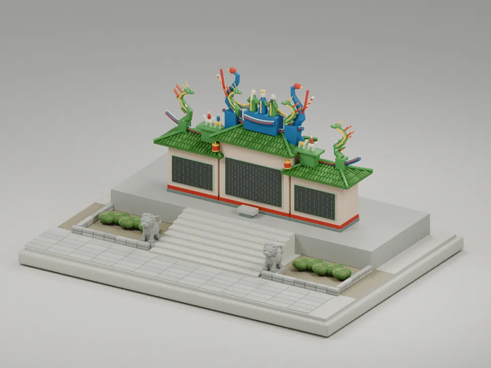 唐人墓 のミニチュア