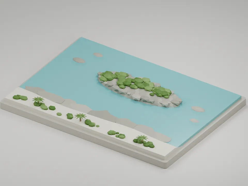 星砂の浜（西表島） のミニチュア